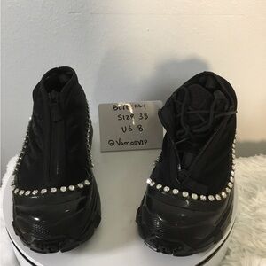 Burberry Black Crystal-Embellished Women's Sneakers